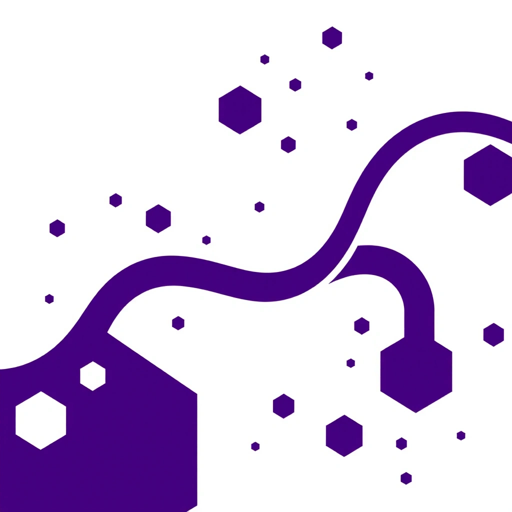 Digital geometric background pattern